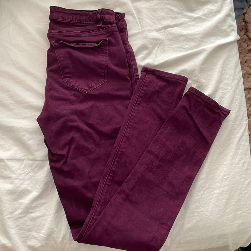 Refuge Maroon jeggings